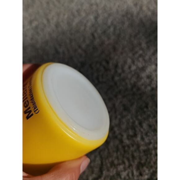 Mellaril Pharmaceutical Advertising Mug yellow milk glass federal Glass VTG - Picture 5 of 14